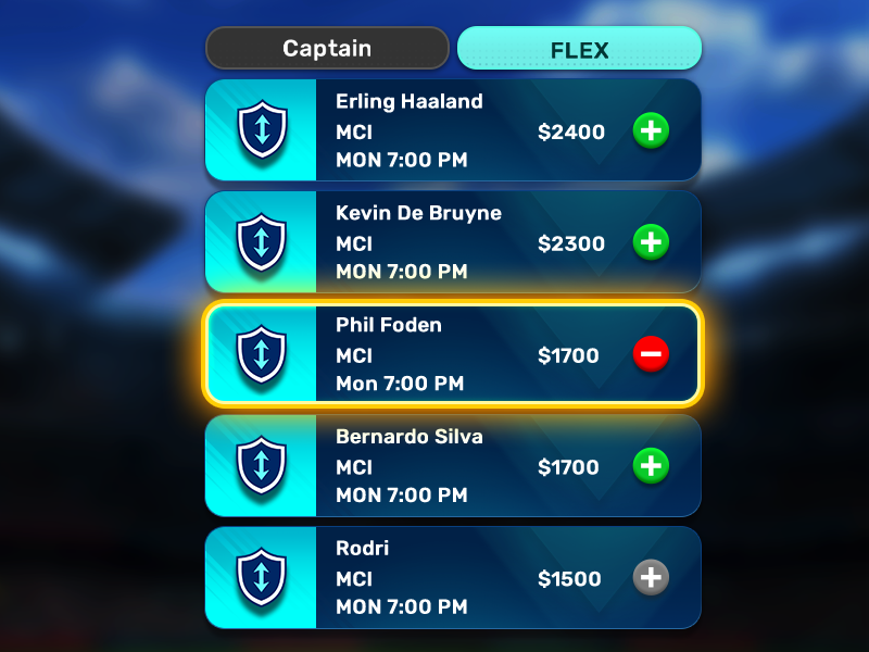 Build Lineup